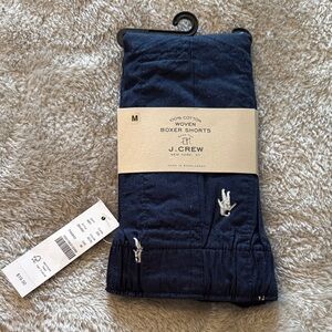 J.Crew Men’s Medium Cotton Boxer Shorts Astronaut Print Navy Blue